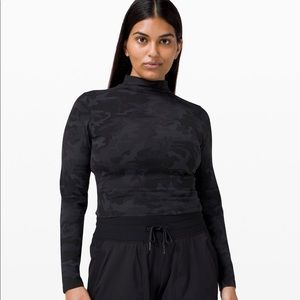 Lululemon All Aligned Mock Neck Long Sleeve Nulu